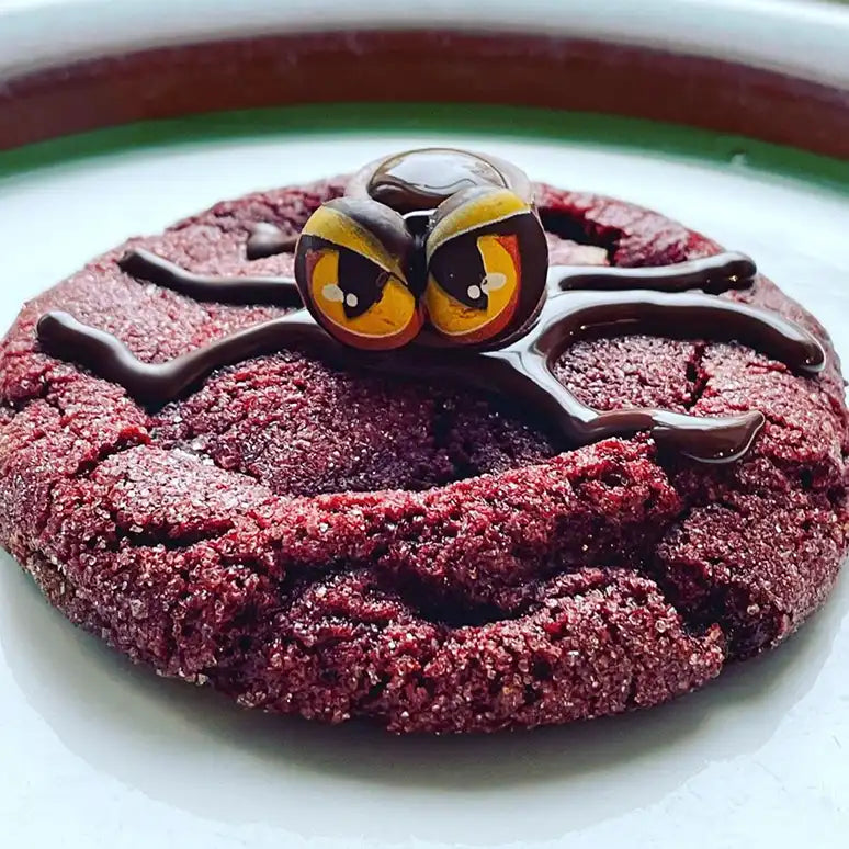 Spongecookie with an edible octopus on top